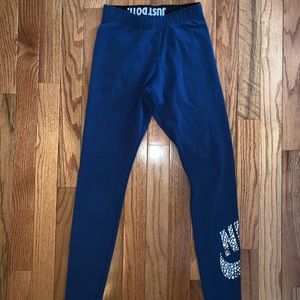 Blue Nike leggings